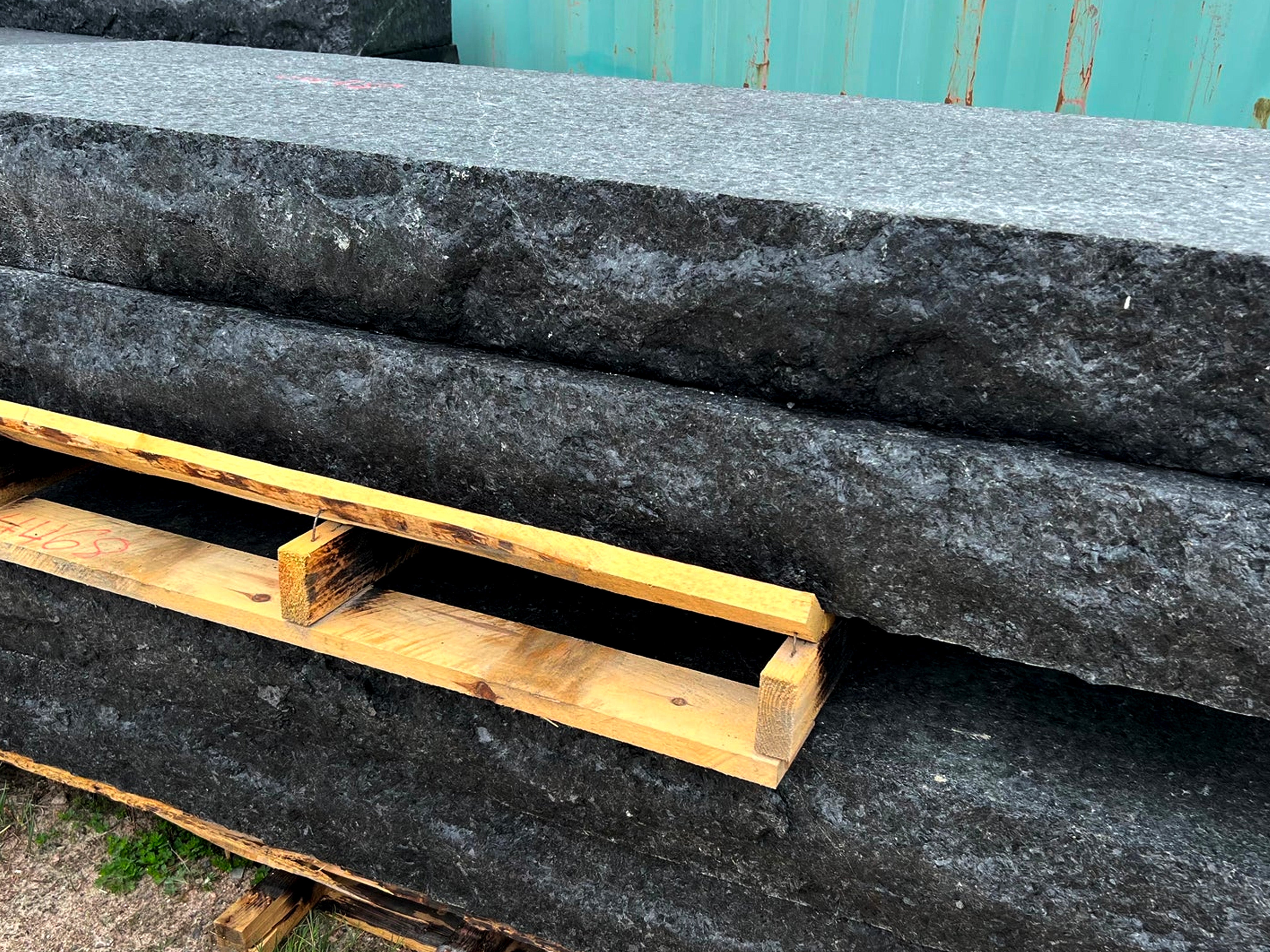 Natural Stone Steps - Dana Black Granite