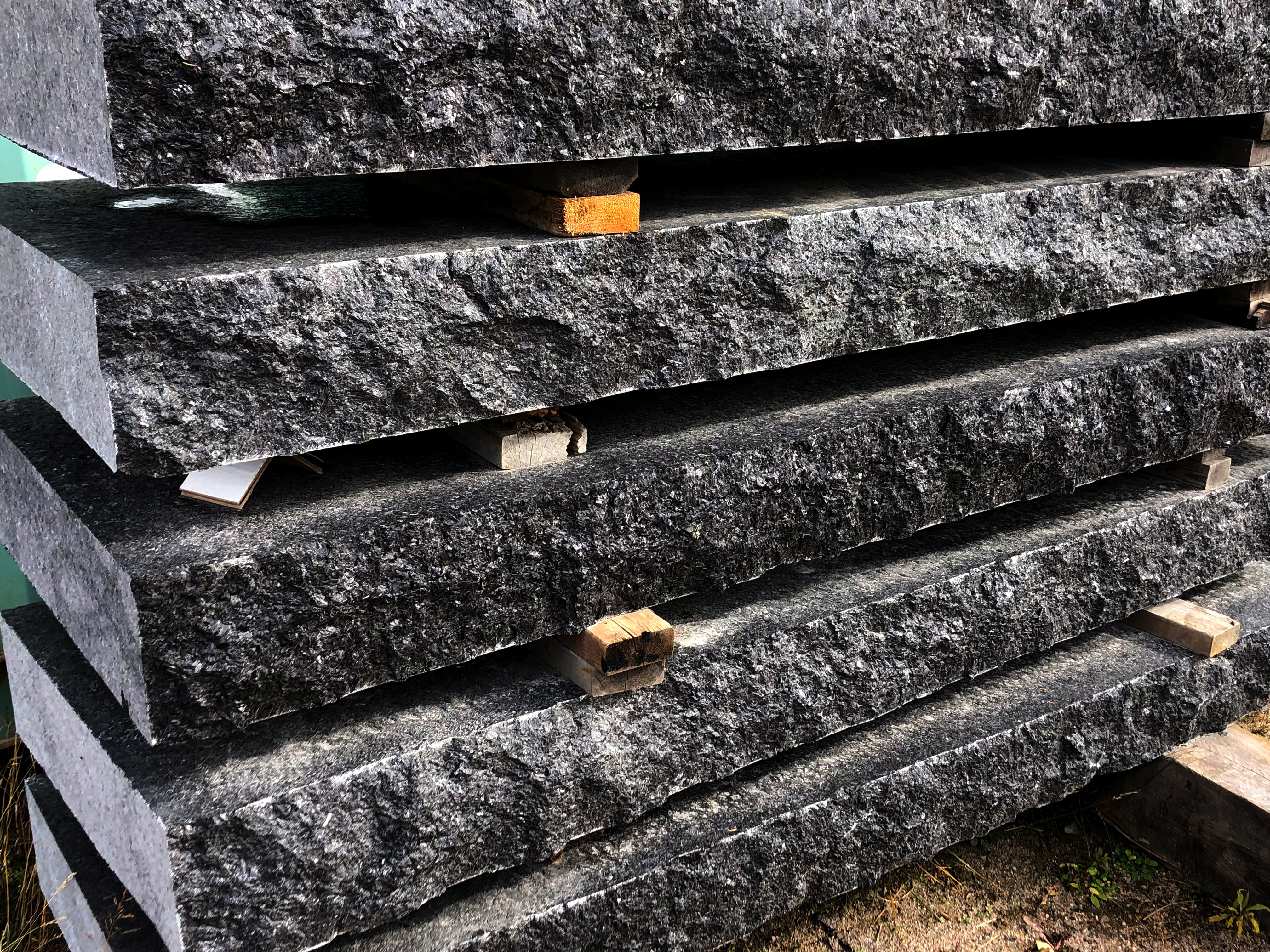 Natural Stone Steps - Dana Black Granite
