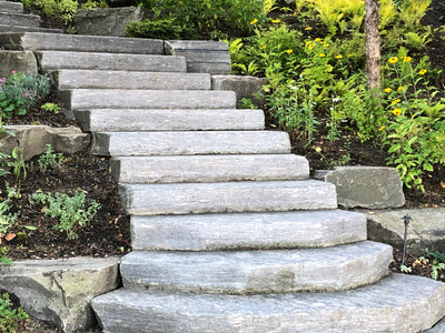 Natural Stone Steps - Muskoka Grey Granite