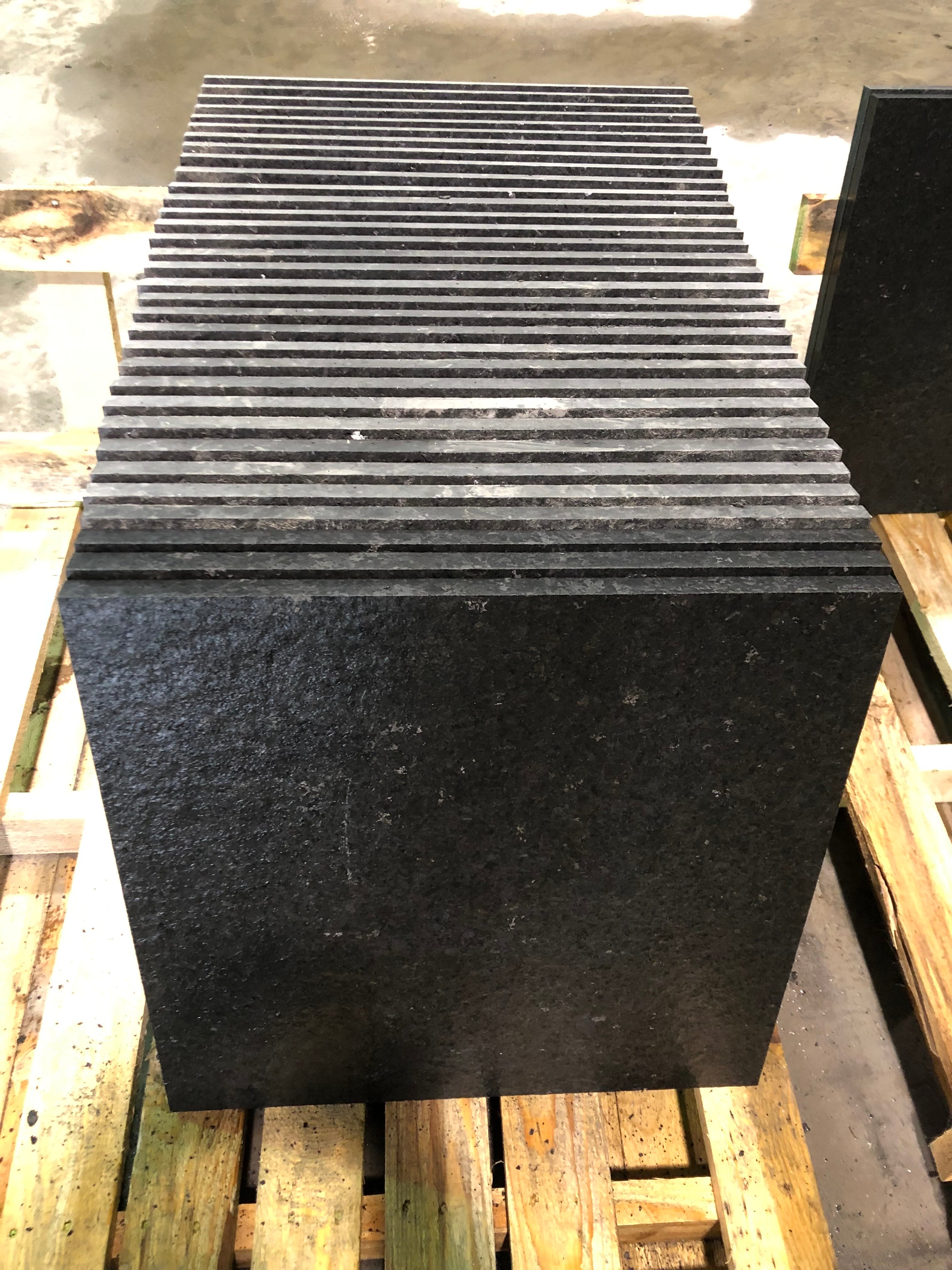 Square Cut Flagstone - Dana Black Granite