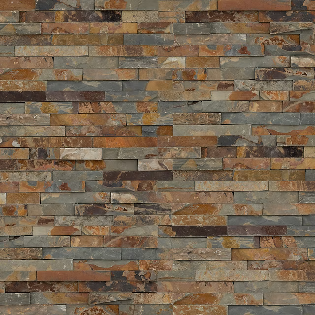Natural Stone Panels - Rustic Multi-Coloured