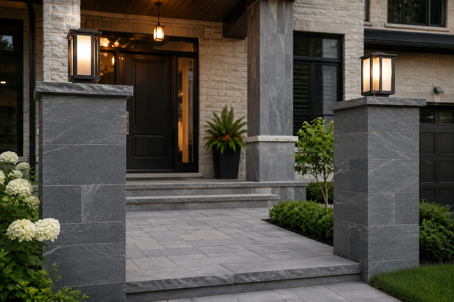 Pillars - Slate Grey