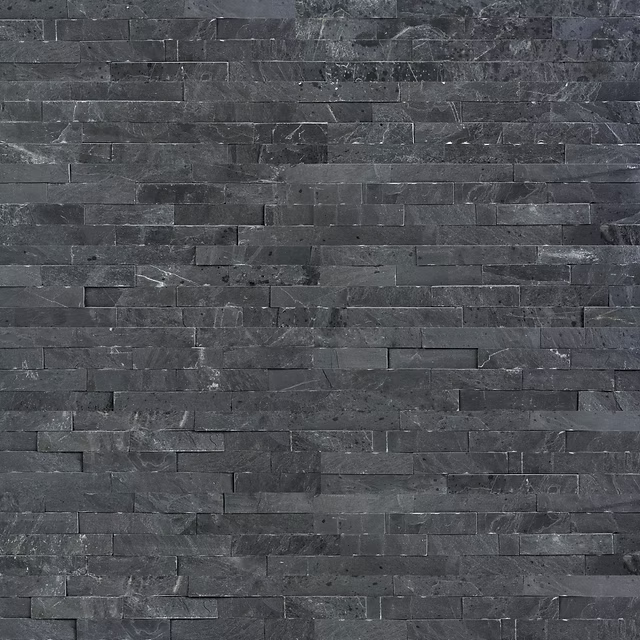 Natural Stone Panels - Spring Wood Black