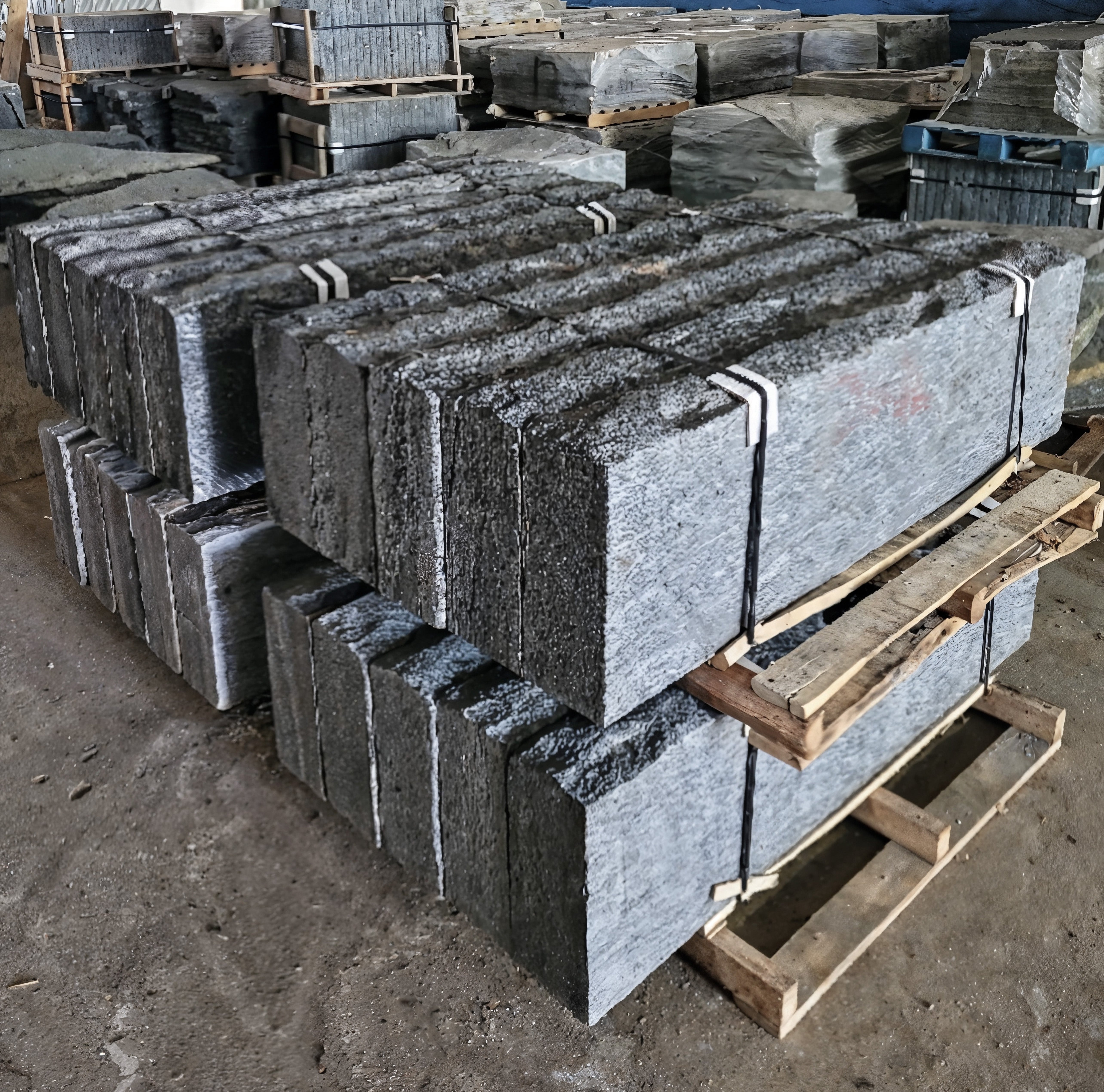 Natural Stone Steps - Muskoka Grey Granite